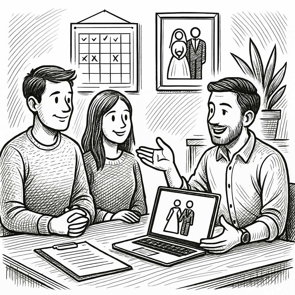 Planning & Coordination Wedding sketch